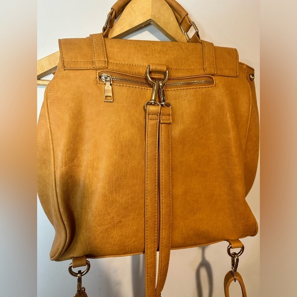 MMS Design Studio Loretta Messenger Vegan Leather Backpack - Picture 7 of 12